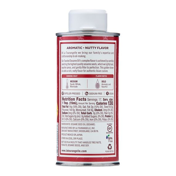 La Tourangelle Toasted Sesame Oil, 8.45 Fluid Ounce -- 6 per case