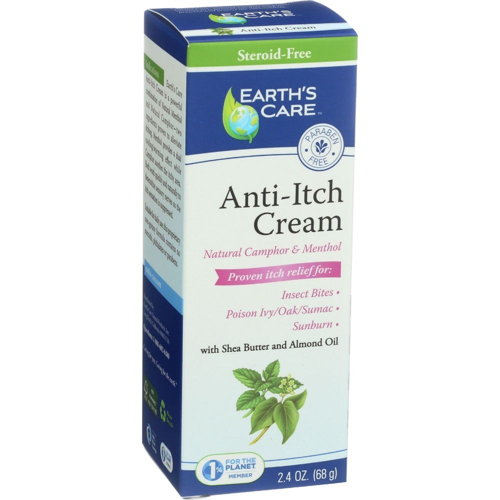 Earths Care Anti-Itch Cream, 2.4 Ounce