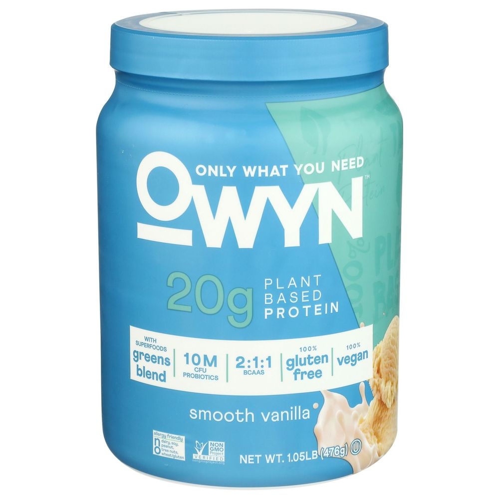 Owyn Smooth Vanilla Plant Based Protein Powder, 1.05 Pound