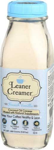 Leaner Creamer French Vanilla Coconut Oil Coffee Creamer, 9.87 Ounce -- 6 per case