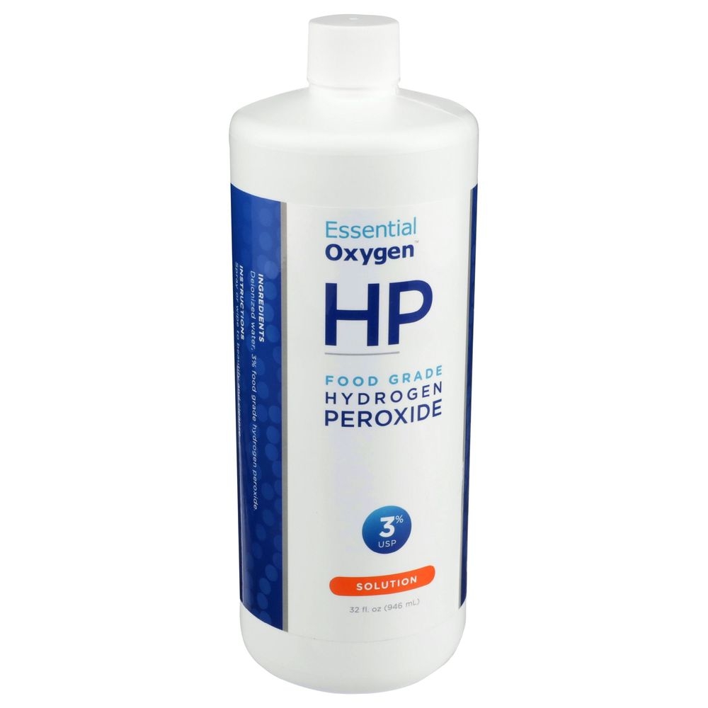 Essential Oxygen Hydrogen Peroxide Food Grade Solution, 32 Ounce
