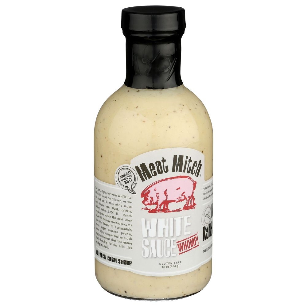 Meat Mitch WHOMP White Sauce, 16 Ounce -- 6 per case