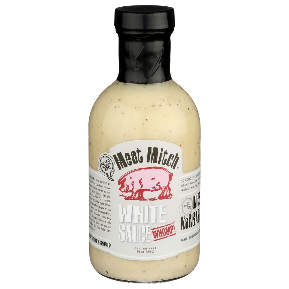 Meat Mitch WHOMP White Sauce, 16 Ounce -- 6 per case