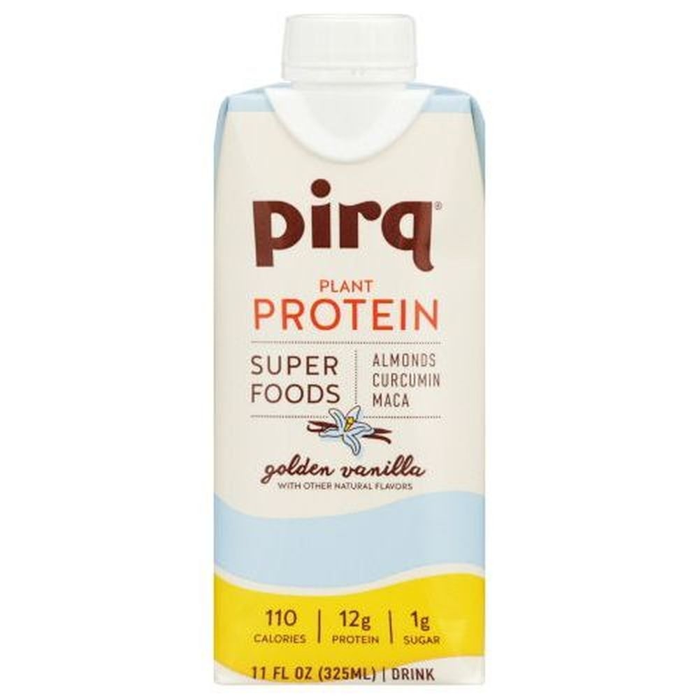 Pirq Vanilla Plant Protein Shake, 11 Fluid Ounce -- 12 per case