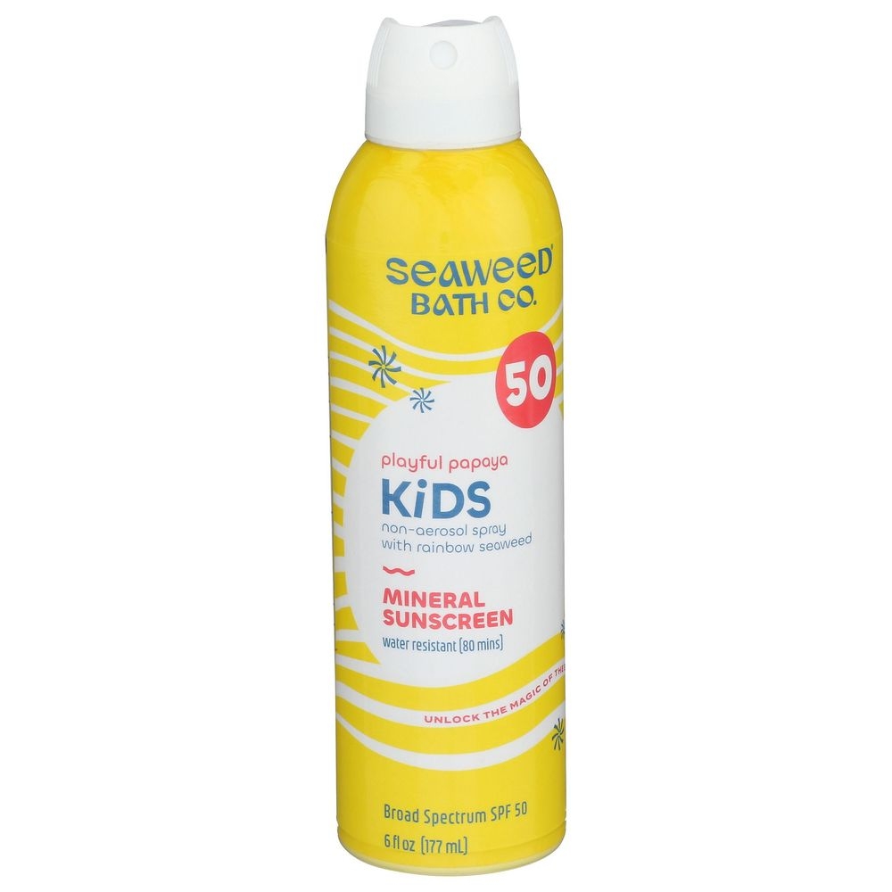 Seaweed Bath Co Papaya Kids Sunscreen, 6 Fluid Ounce