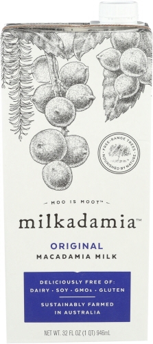 Milkadamia Original Macadamia Milk, 32 Fluid Ounce -- 6 per case