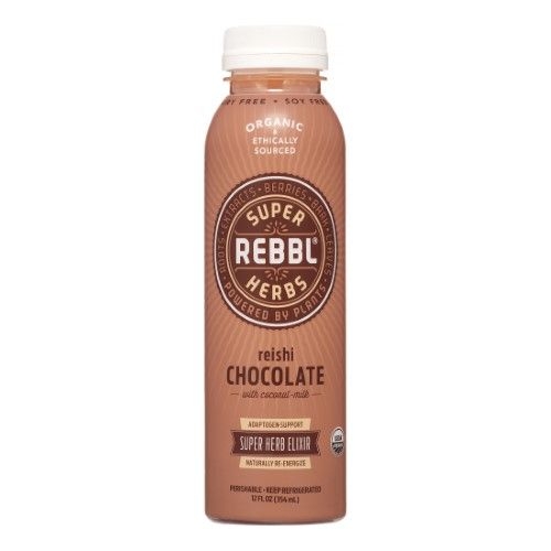 Rebbl Organic Reishi Chocolate Super Herb Elixir, 12 Fluid Ounce -- 12 per case