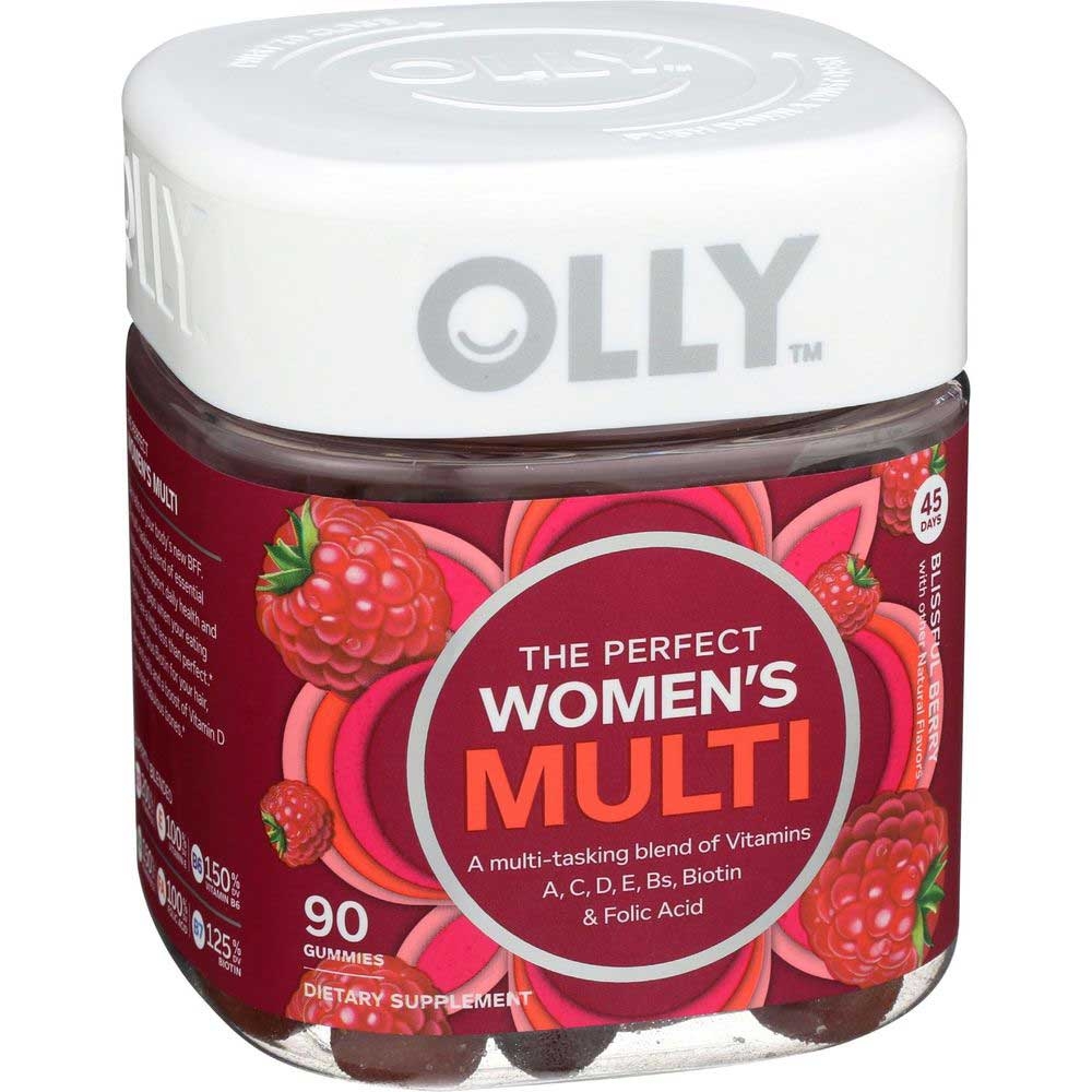 Olly The Perfect Womens Blissful Berry Multi Vitamin Gummies - 90 count per pack
