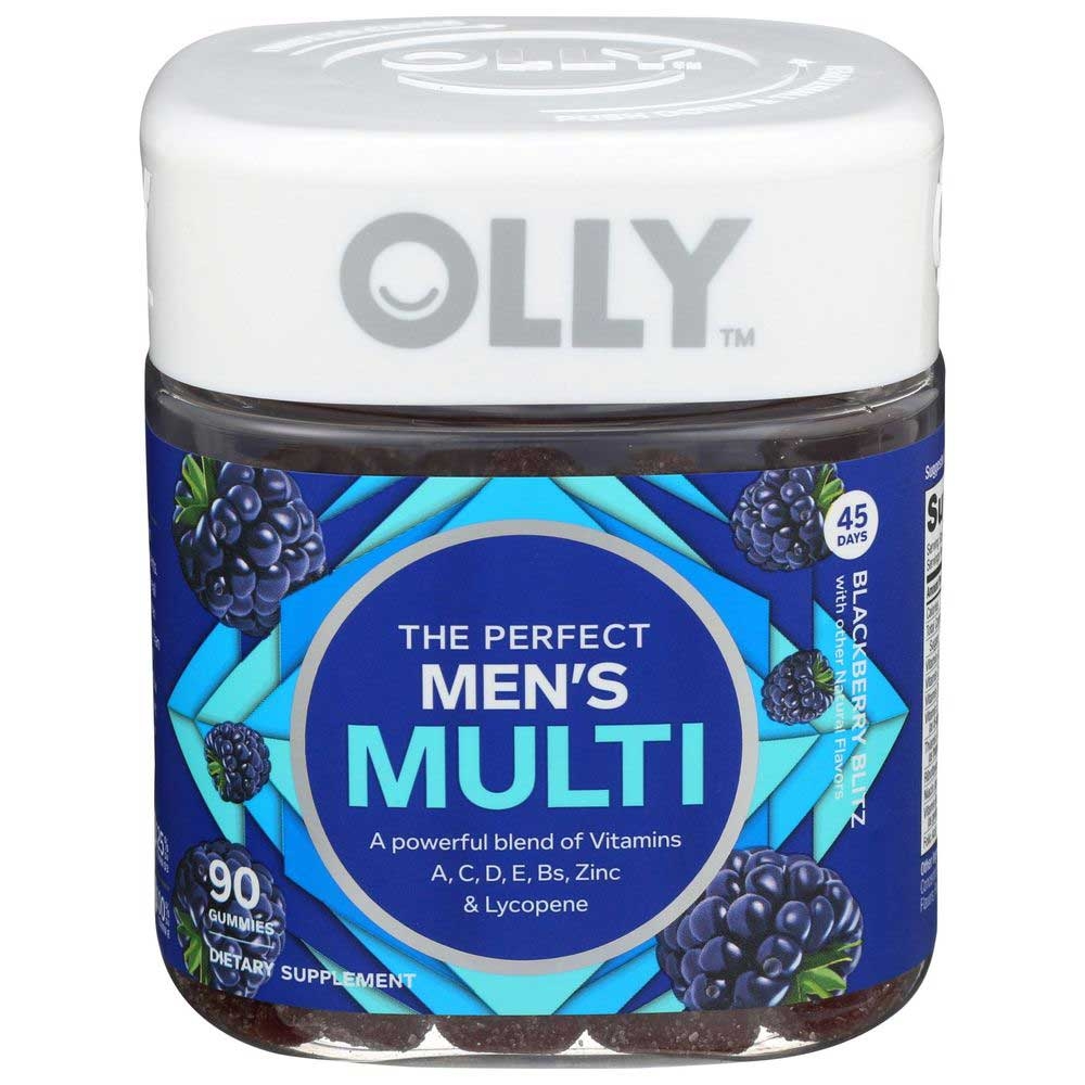 Olly The Perfect Mens Blackberry Blitz Multi Vitamin Gummies - 90 count per pack