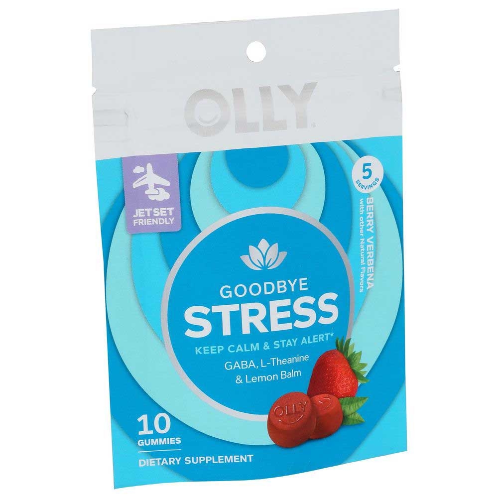 Olly Goodbye Stress Berry Verbena Gummies - 10 count per pack -- 24 packs per case