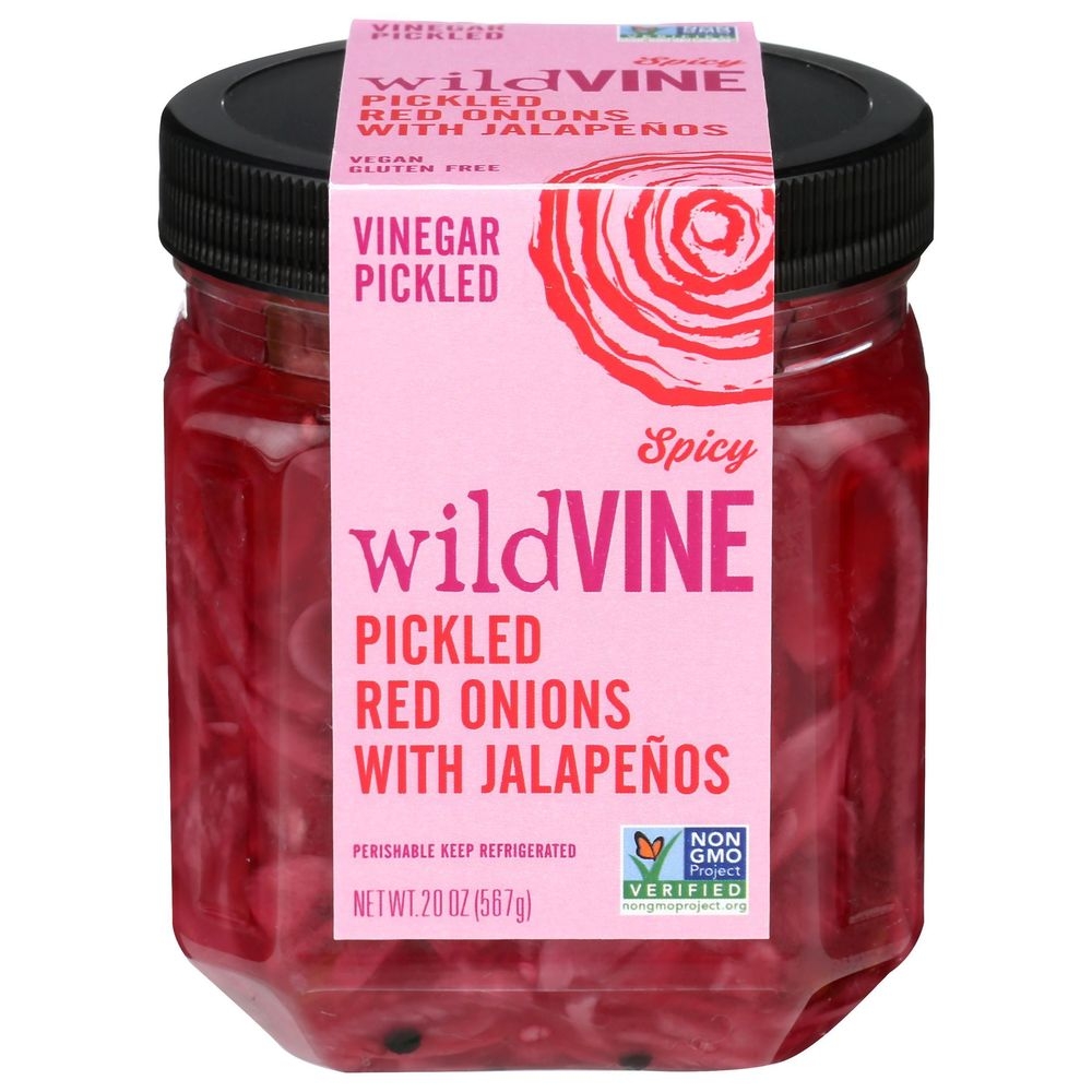 Wildvine Pickled Red Onion with Jalapeno, 20 Fluid Ounce -- 6 per case