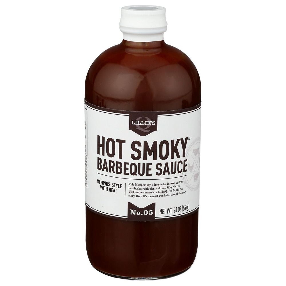 Lillies Q Hot Smoky Barbeque Sauce, 20 Ounce -- 6 per case