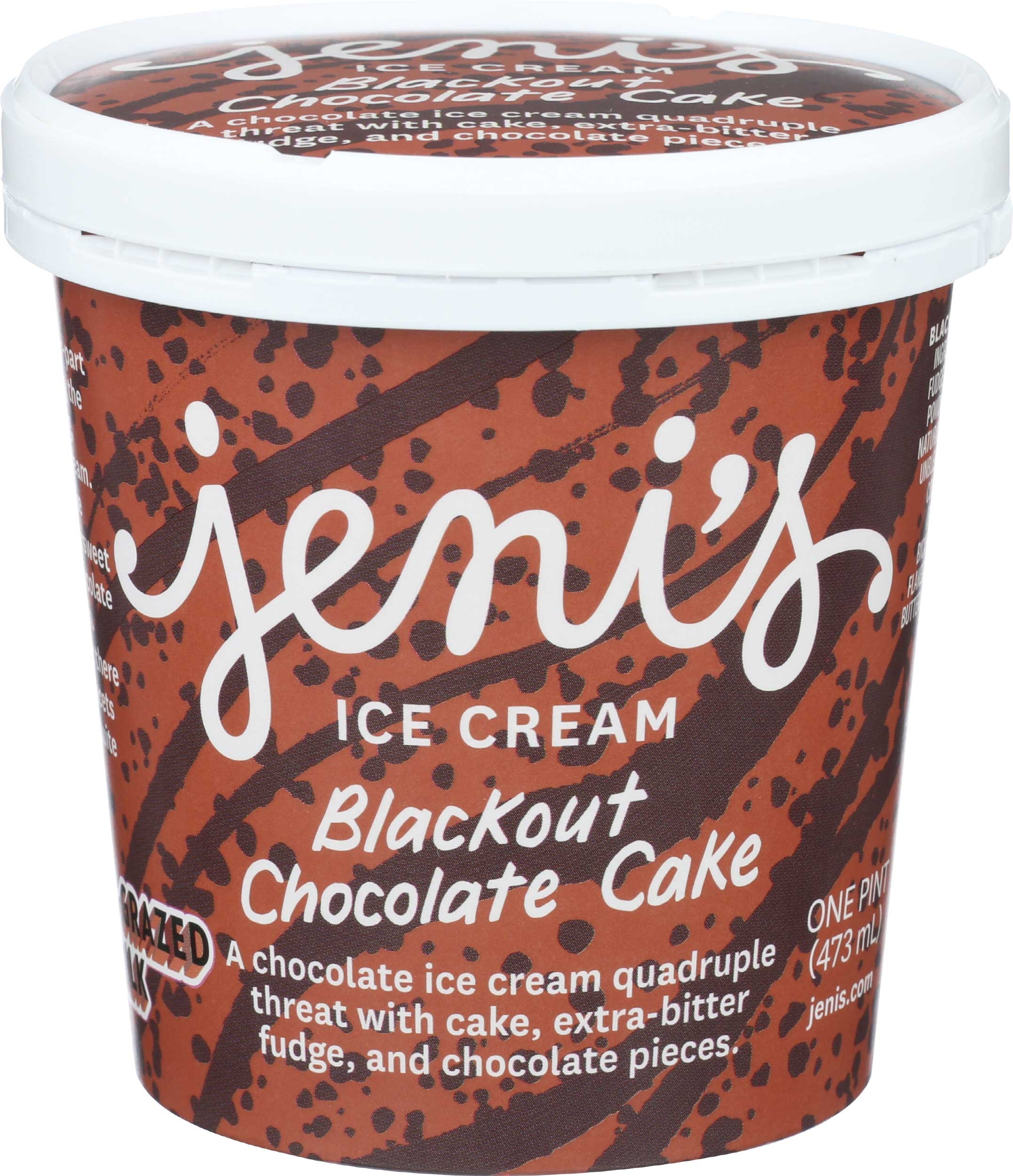 Jenis Blackout Chocolate Cake Ice Cream, 16 Fluid Ounce -- 8 per case