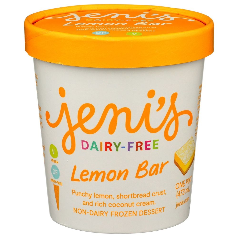 Jenis Lemon Bar Dairy Free Ice Cream, 16 Fluid Ounce -- 8 per case