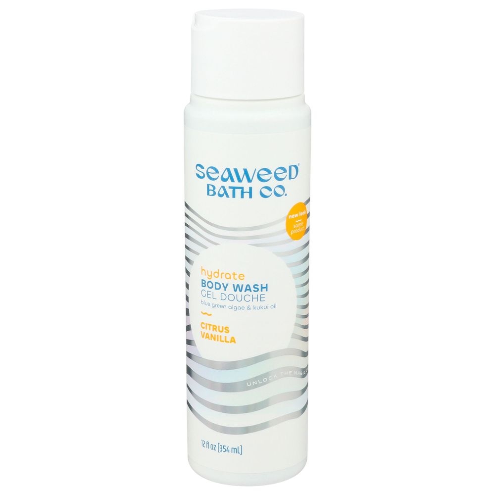 Seaweed Bath Citrus Vanilla Hydrate Body Wash, 12 Fluid Ounce