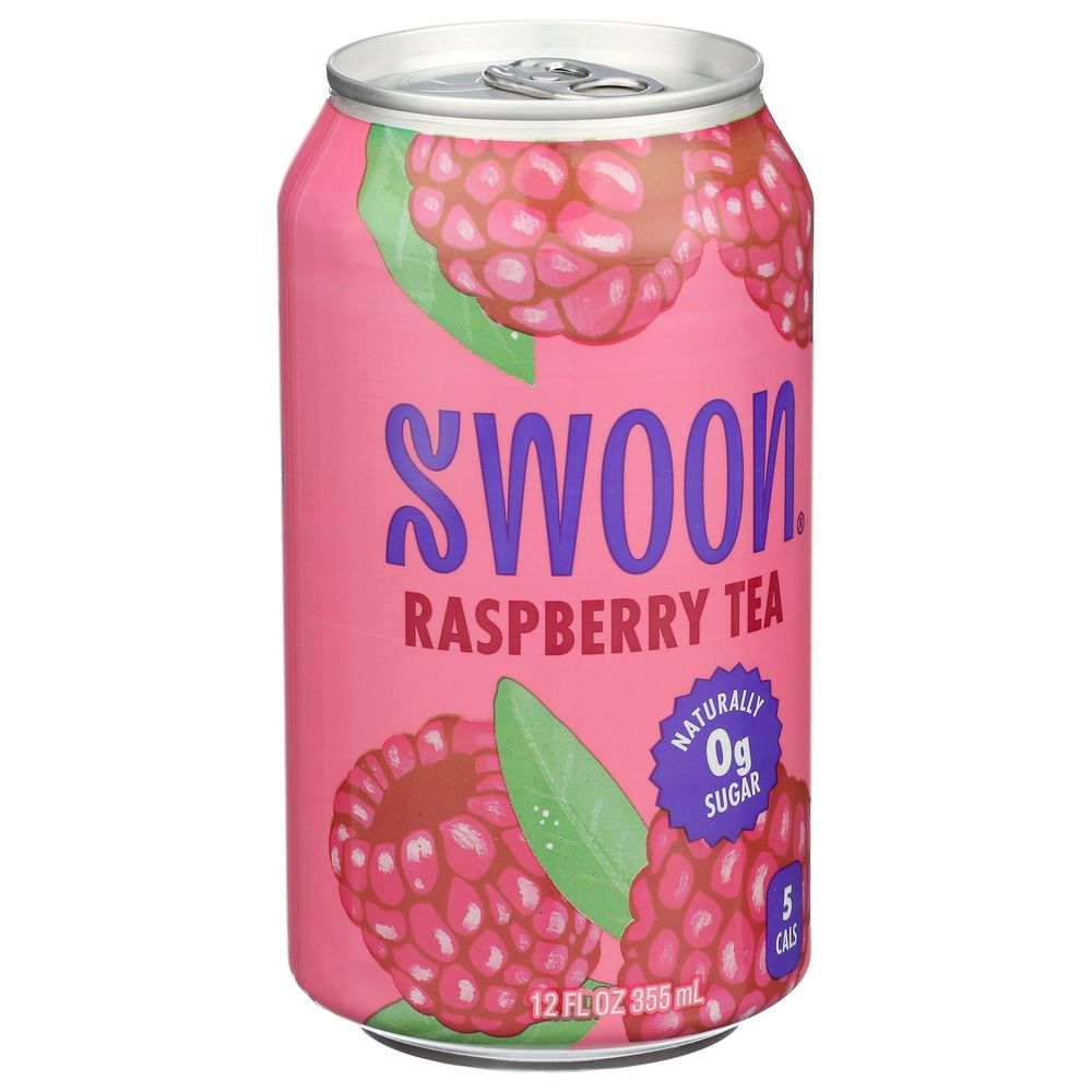 Swoon Zero Sugar Raspberry Tea, 12 Fluid Ounce -- 12 per case