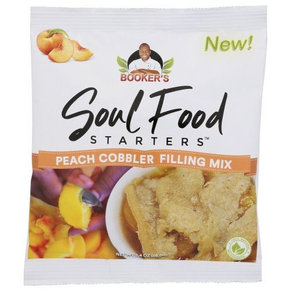 Bookers Soul Food Starters Peach Cobbler Filling Mix, 2.4 Ounce -- 24 per case