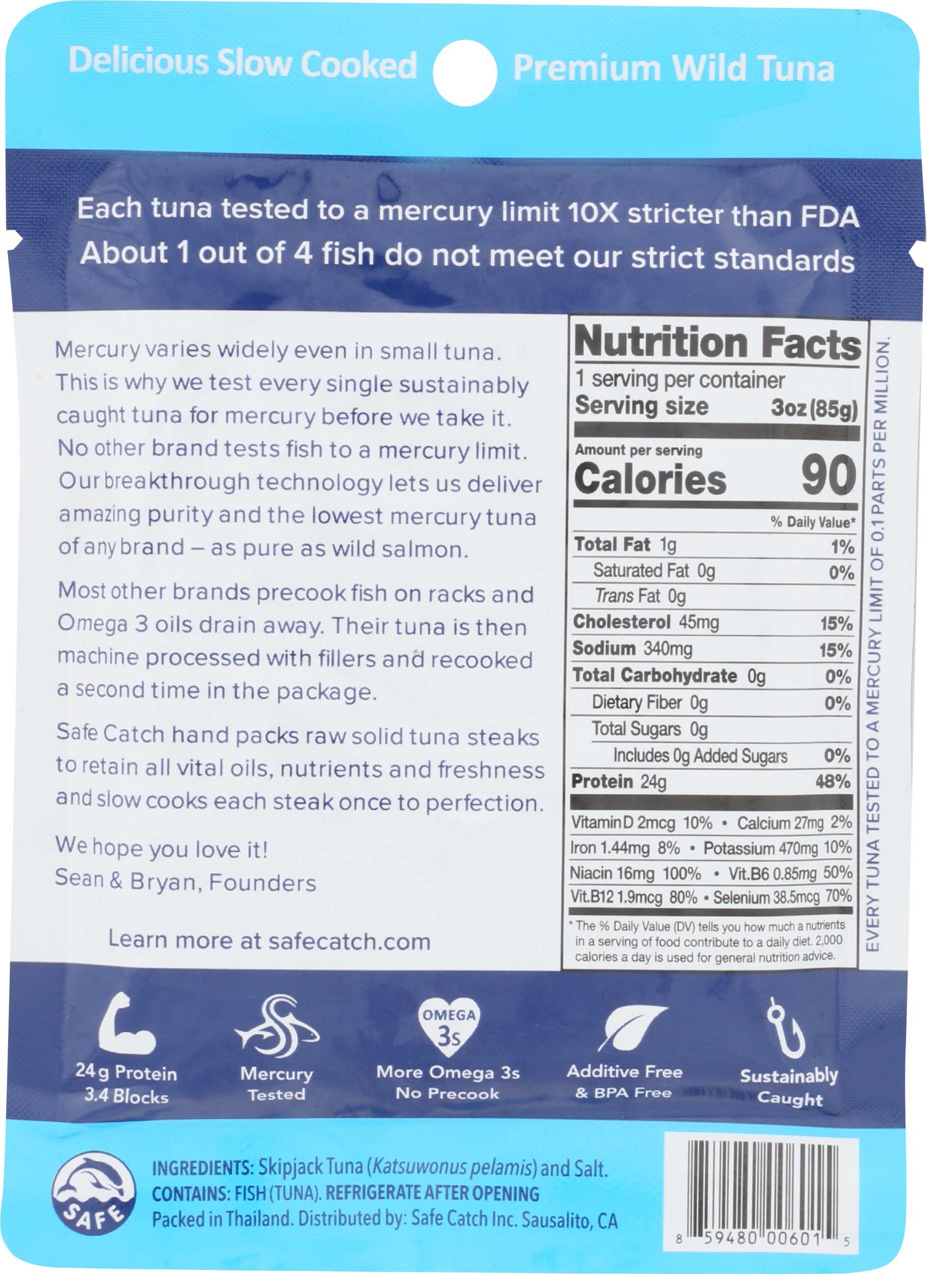 Safecatch Elite Wild Tuna, 3 Ounce -- 12 per case