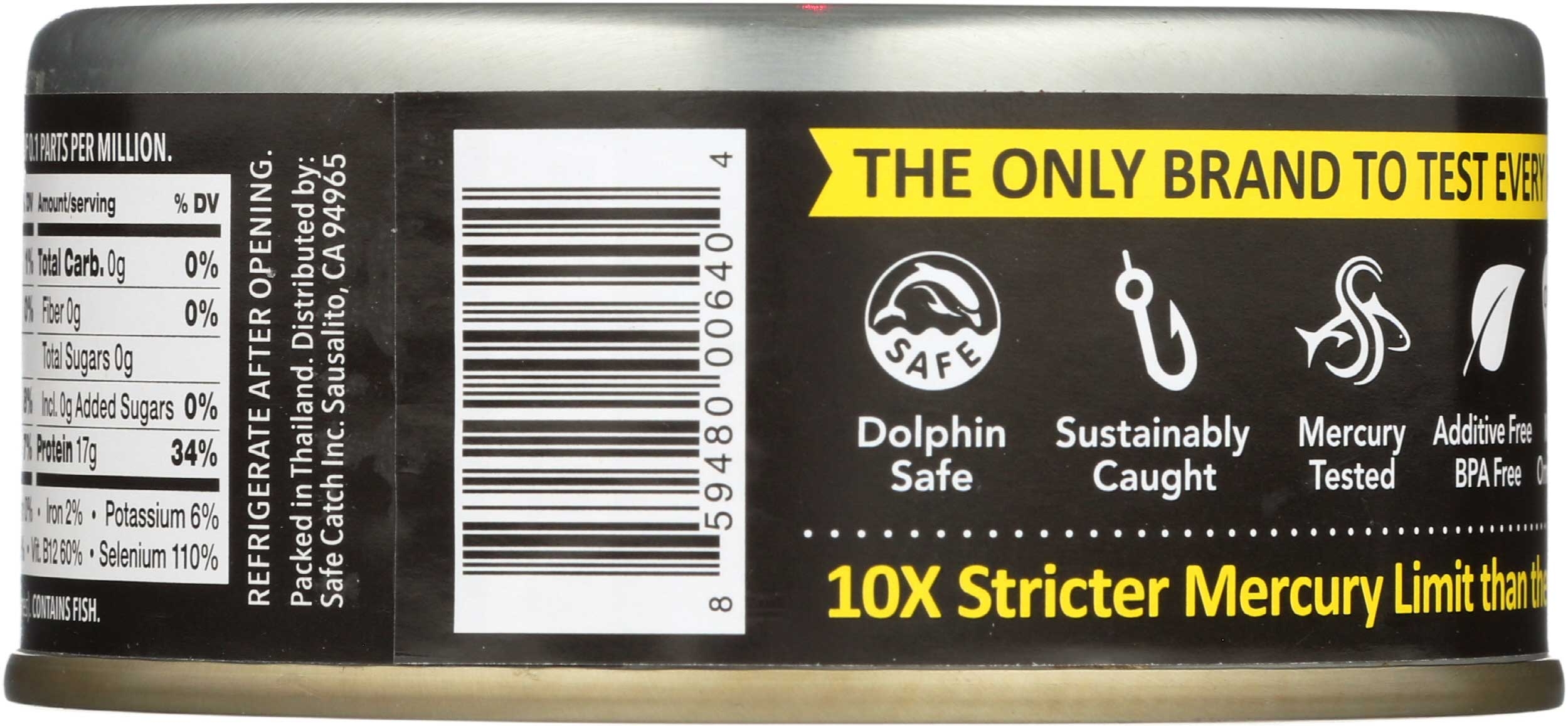 Safecatch Elite Solid Wild Tuna Steak, 5 Ounce -- 6 per case