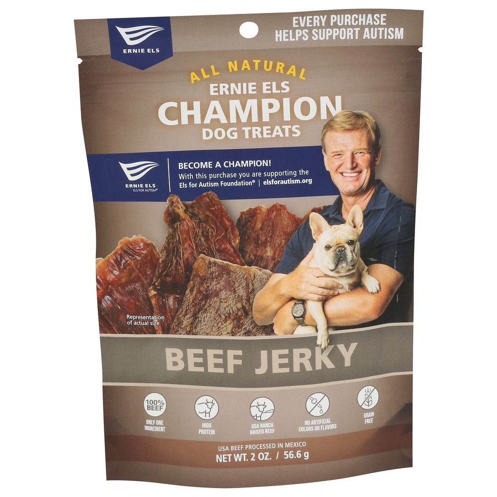 Ernie Els Beef Jerky Dog Treats, 2 Ounce -- 12 per case