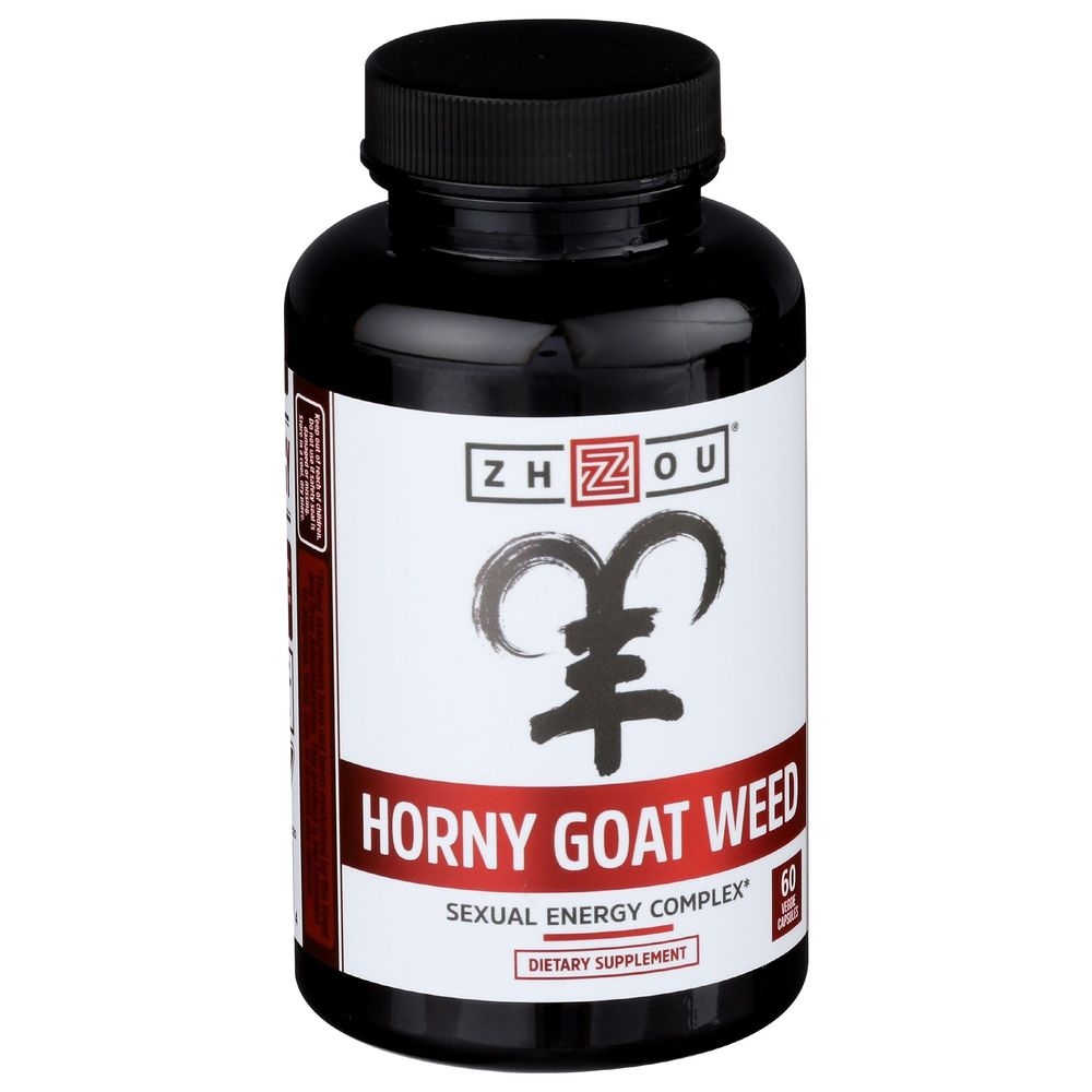 Zhou Nutrition Horny Goat Weed Sexual Energy Complex Veggie Capsules, 60 count