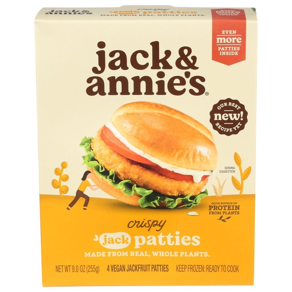 Jack and Annies Crispy Jack Patties, 9 Ounce -- 8 per case