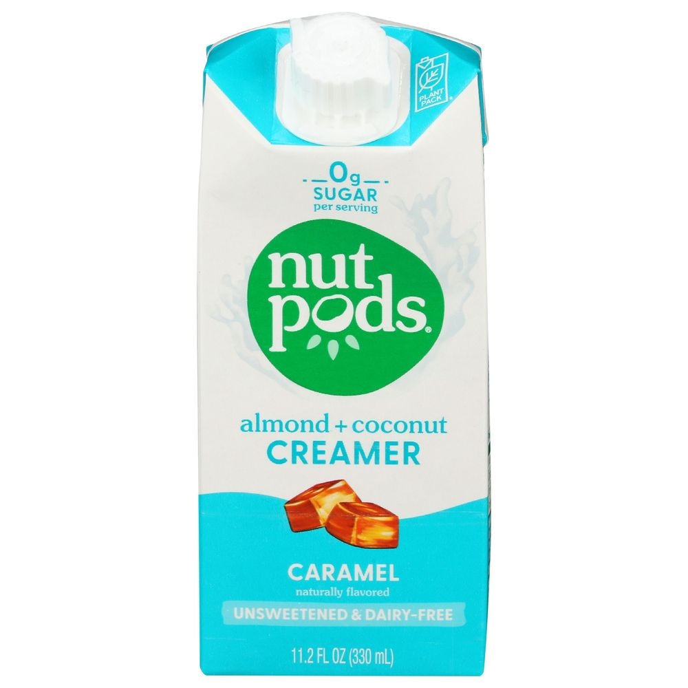 Nutpods Unsweetened Dairy Free Caramel Almond Coconut Creamer, 11.2 Fluid Ounce -- 12 per case