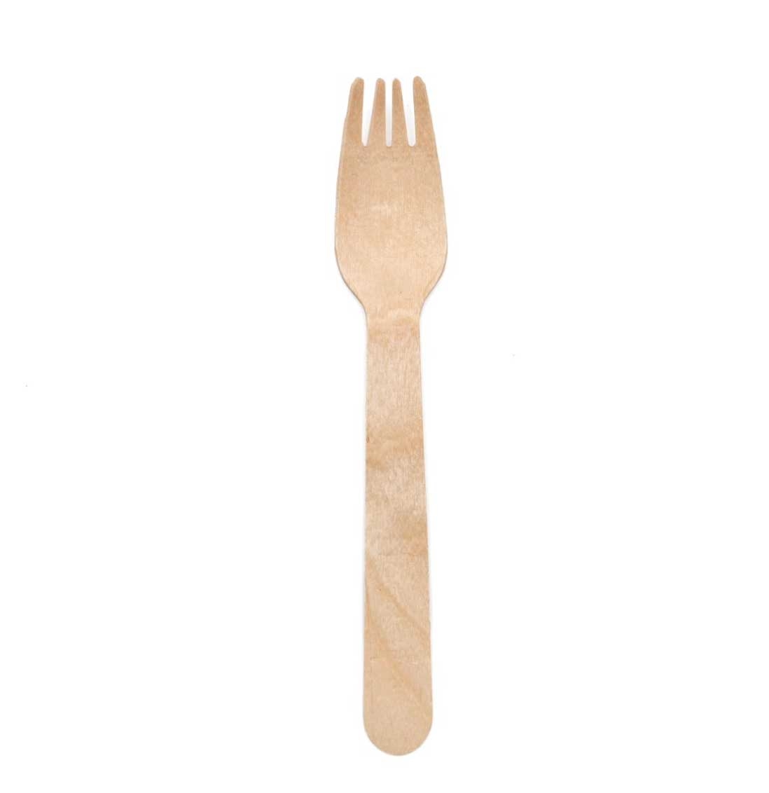 Foodstiks Compostable Wood Fork, 6 1/4 inch Length  -- 1000 per case.
