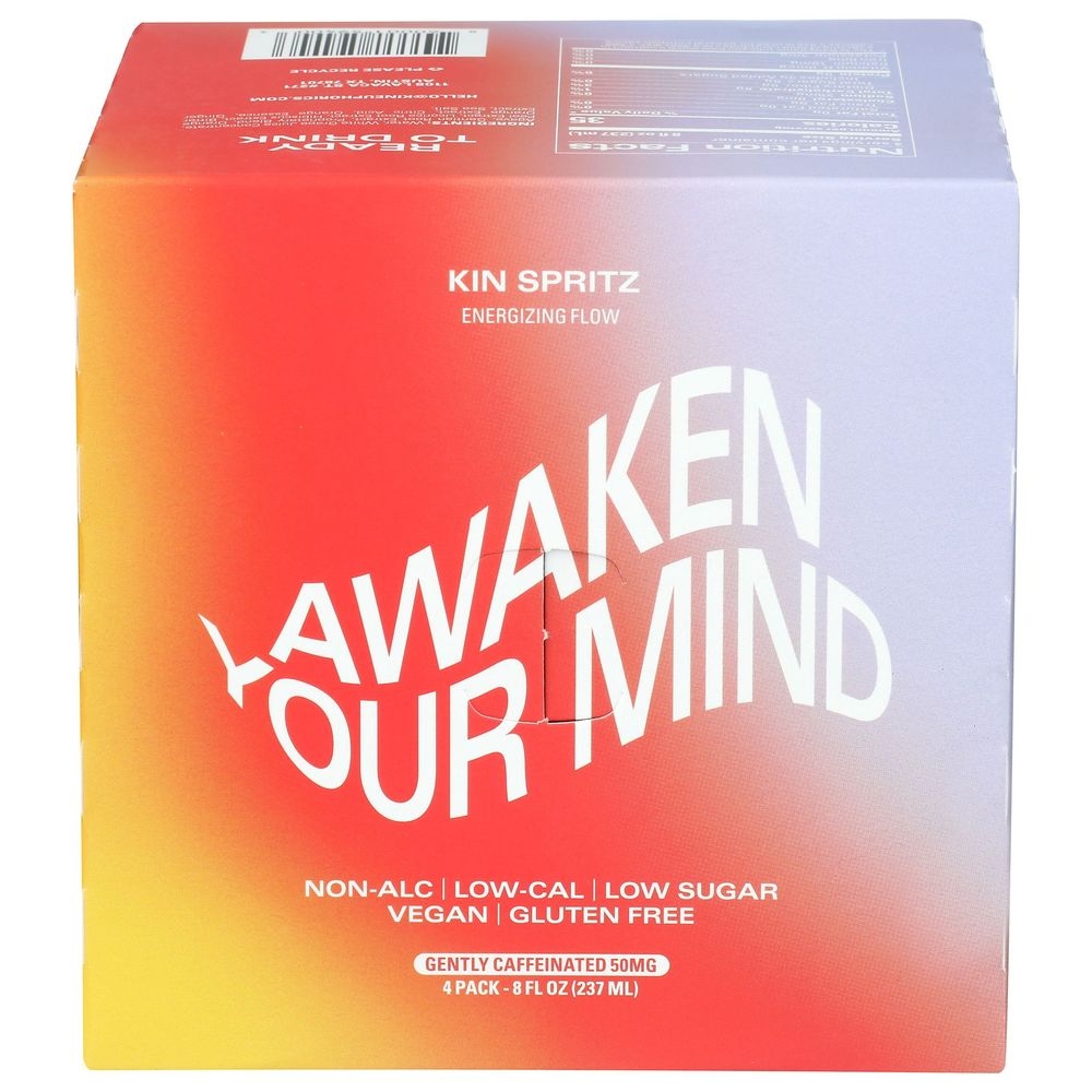 Kin Euphorics Kin Spritz Non Alcoholic Beverage, 32 Fluid Ounce -- 6 per case