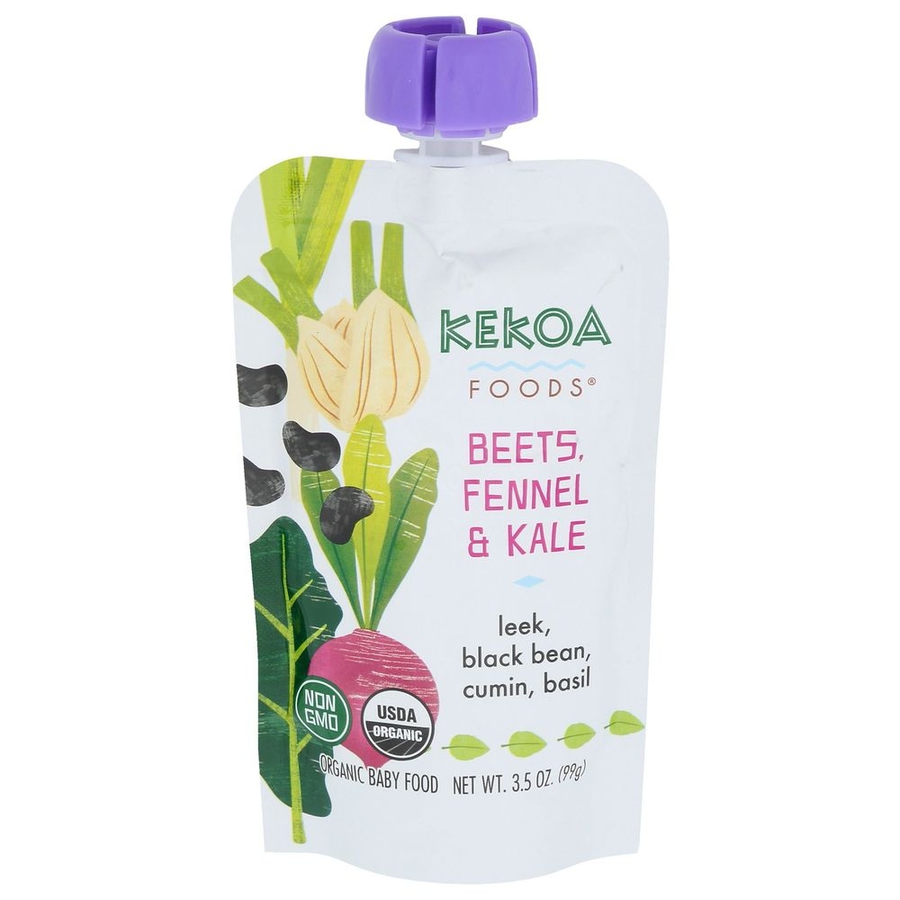 Kekoa Organic Beets Fennel and Kale Baby Food, 3.5 Ounce -- 6 per case
