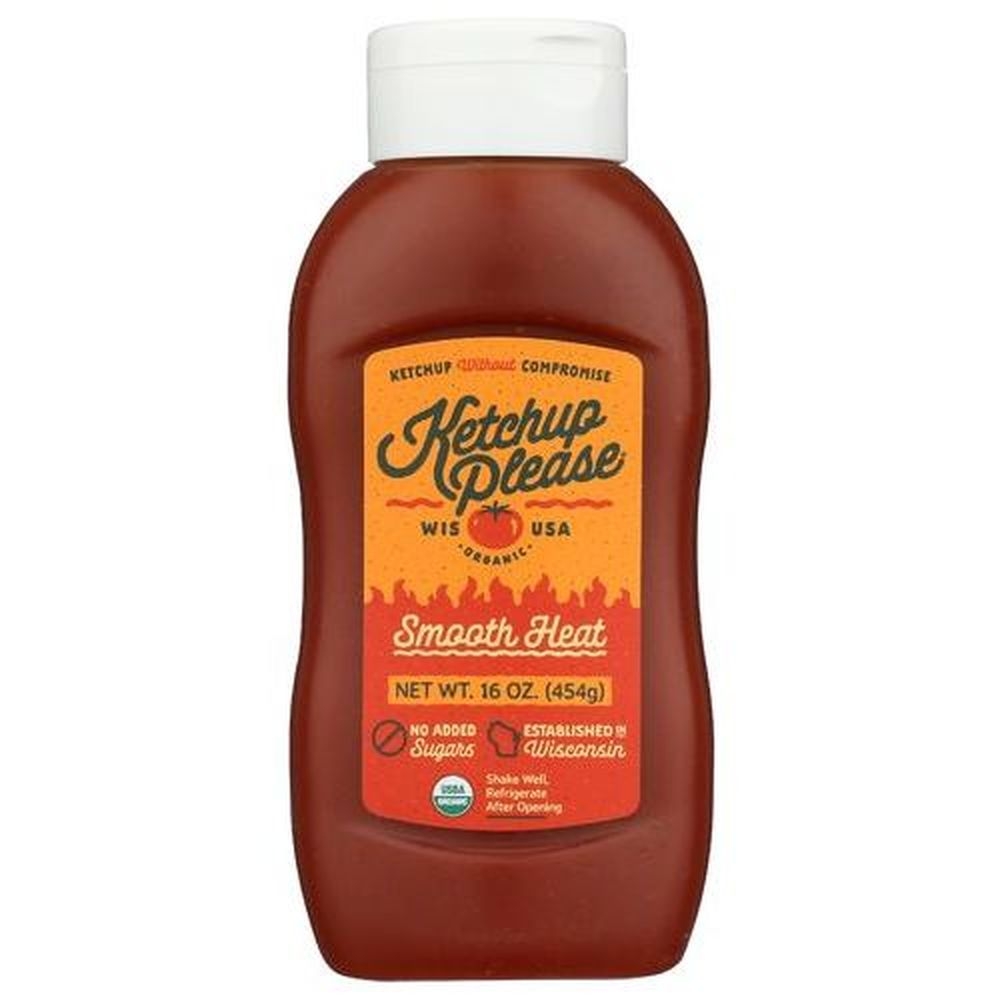 Ketchup Please Smooth Heat Ketchup, 16 Ounce -- 6 per case