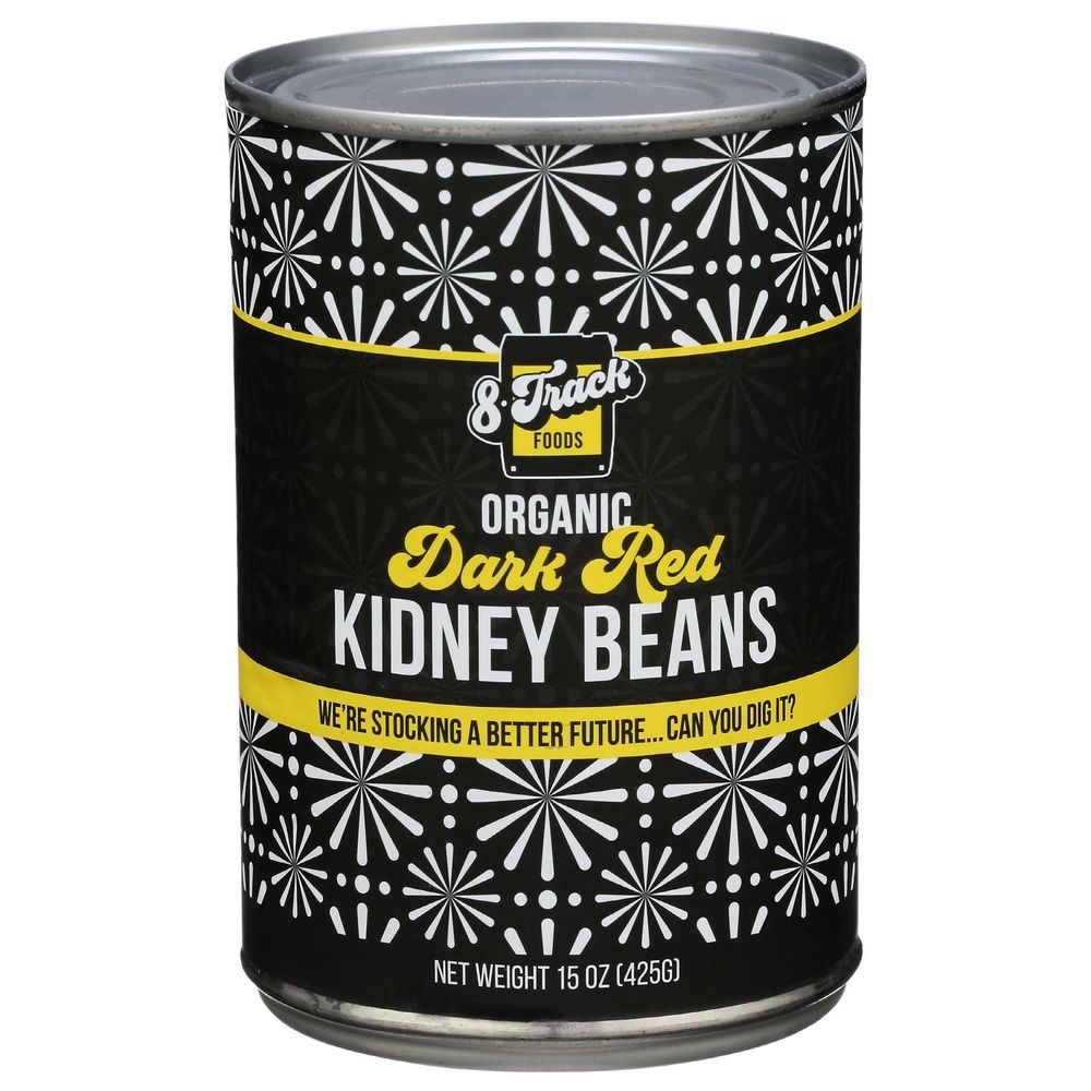 8 Track Foods Organic Dark Red Kidney Beans, 15 Ounce -- 12 per case