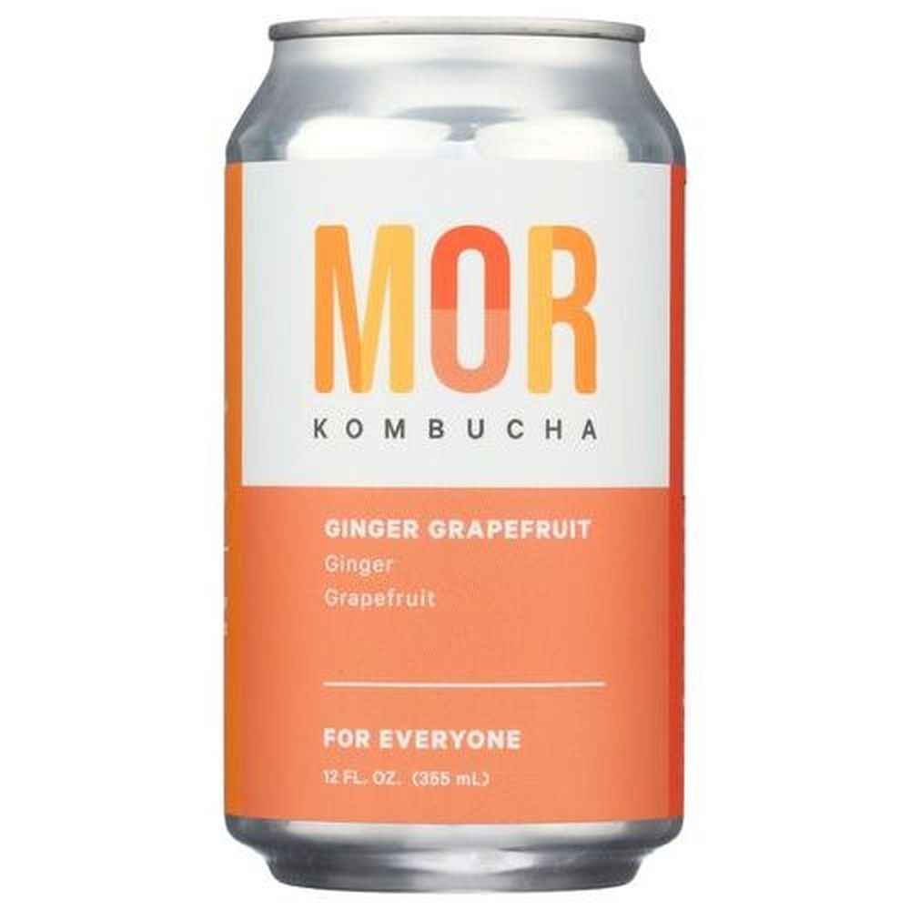 Mor Ginger Grapefruit Kombucha, 12 Fluid Ounce -- 12 per case