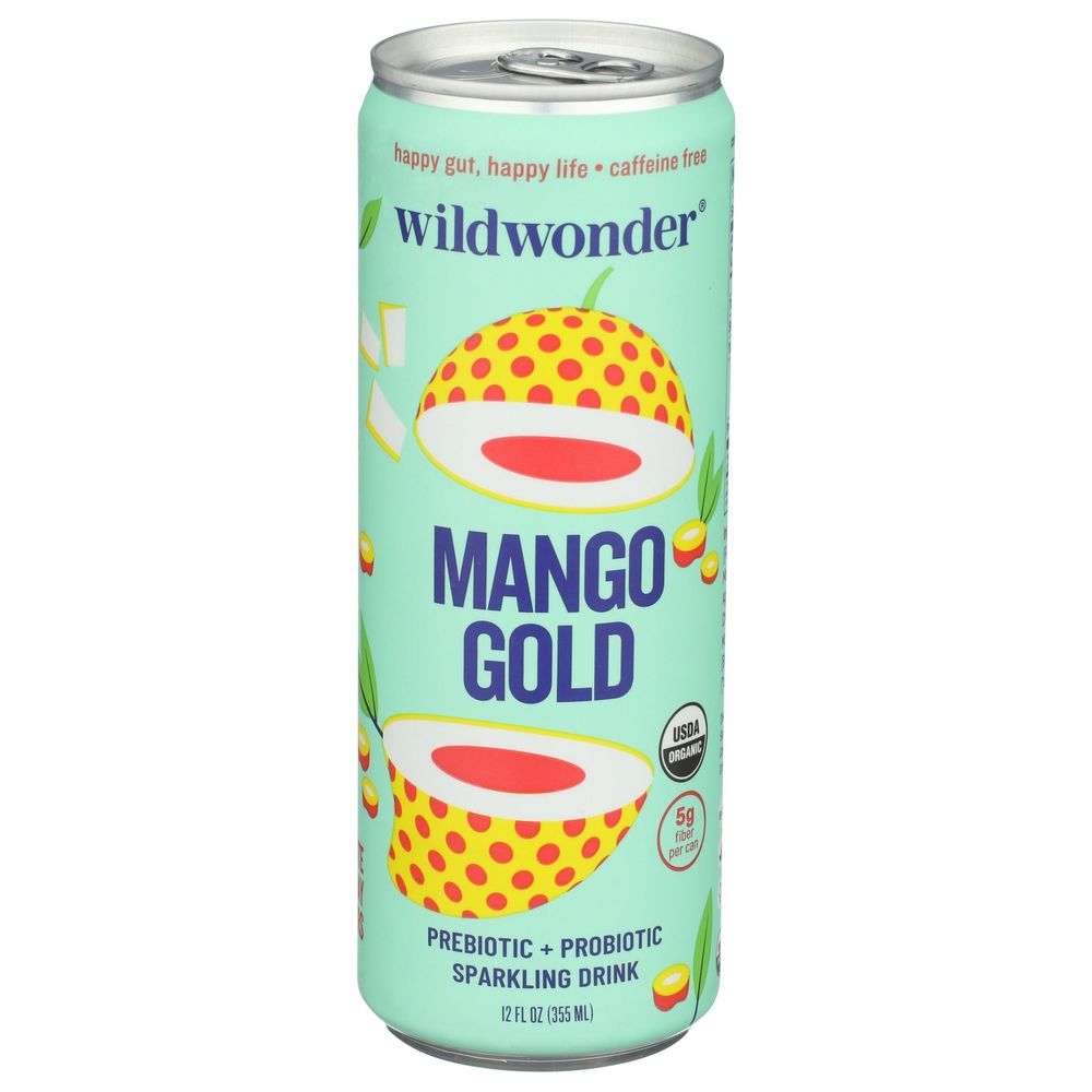 Wild Wonder Mango Gold Sparkling Drink, 12 Fluid Ounce -- 12 per case