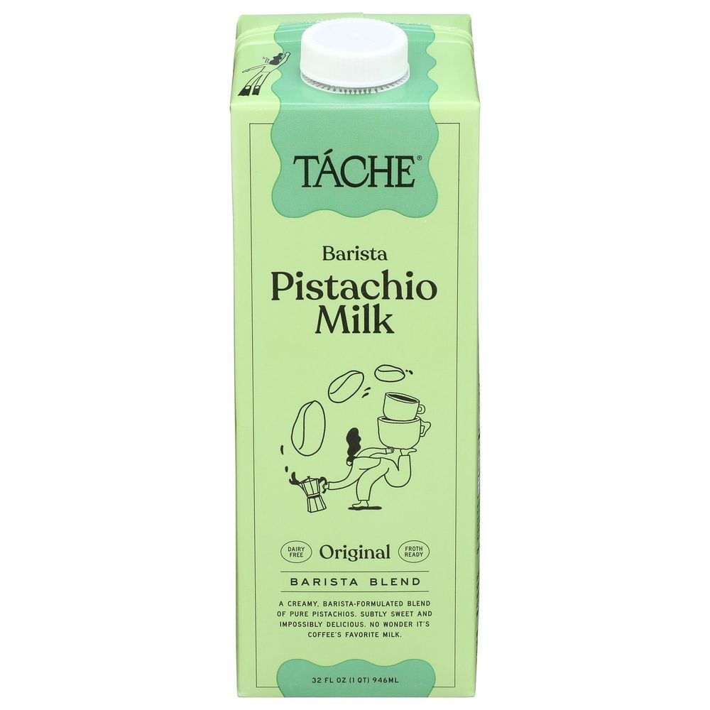 Tache Original Barista Pistachio Milk, 32 Fluid Ounce -- 6 per case