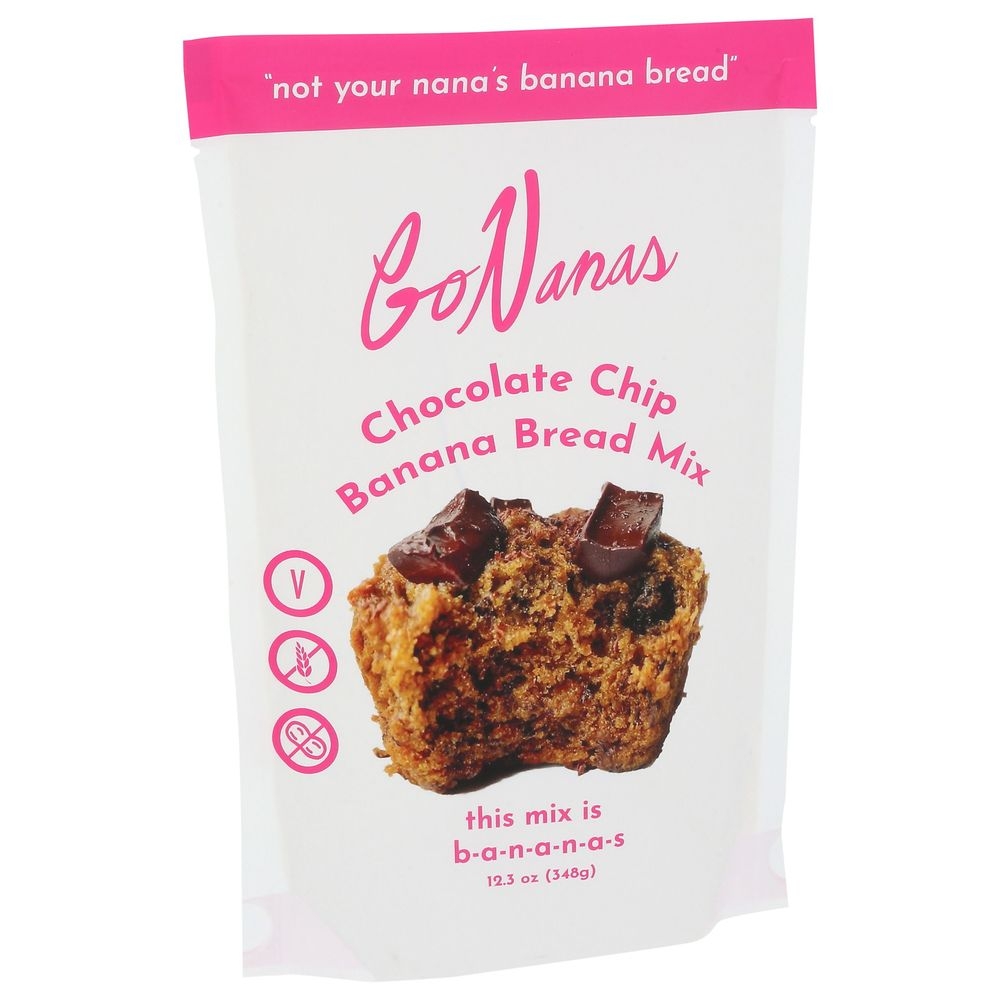 Gonanas Chocolate Chip Banana Bread Mix, 12.3 Ounce -- 6 per case