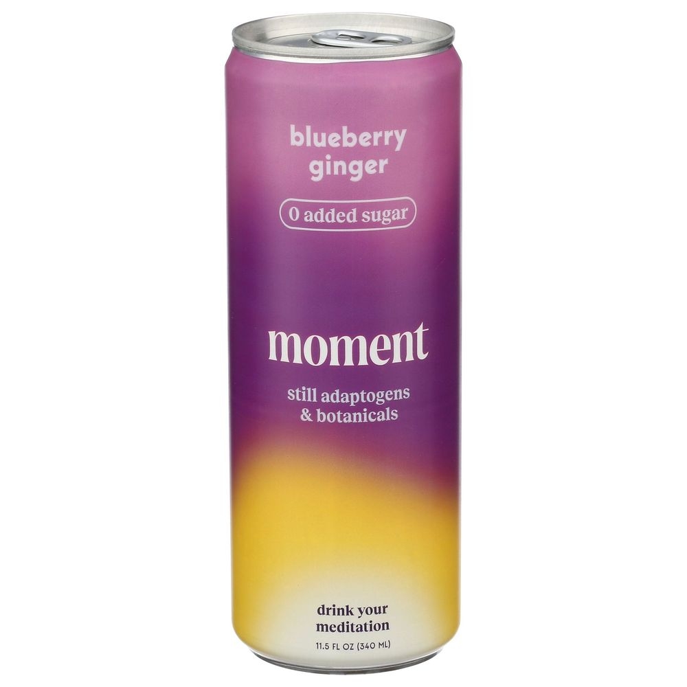 Moment Blueberry Ginger Still Botanical Water, 11.5 Fluid Ounce -- 12 per case