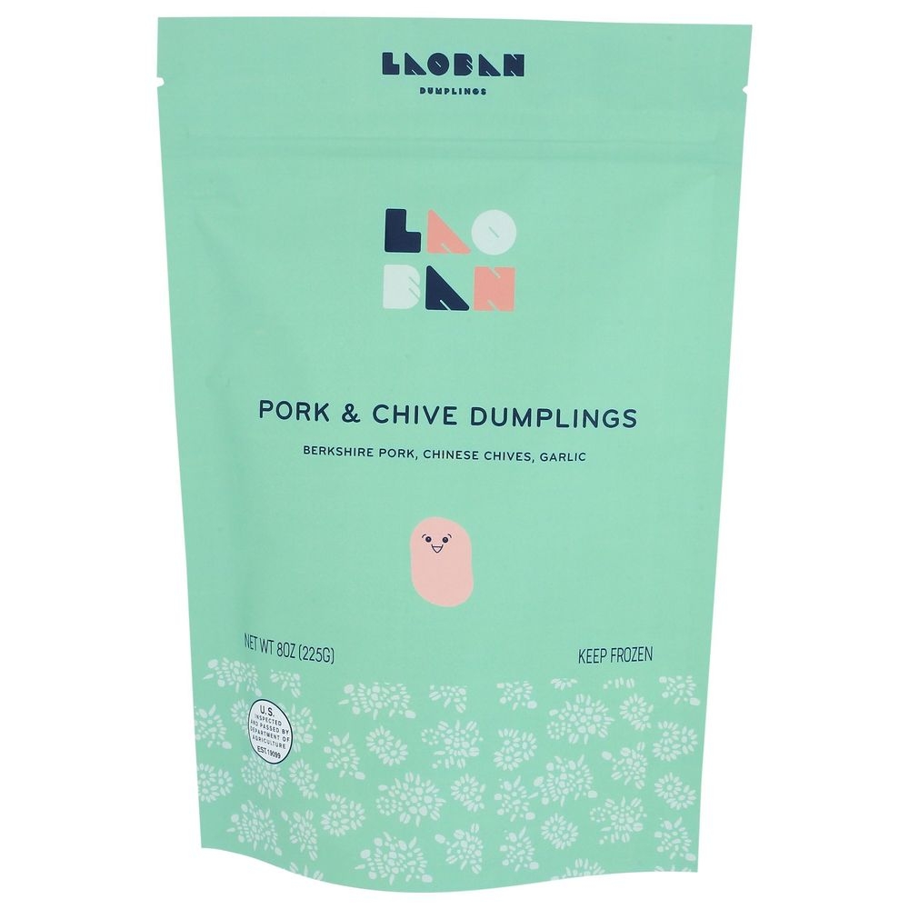 Laoban Pork and Chive Dumplings, 8 Ounce -- 6 per case