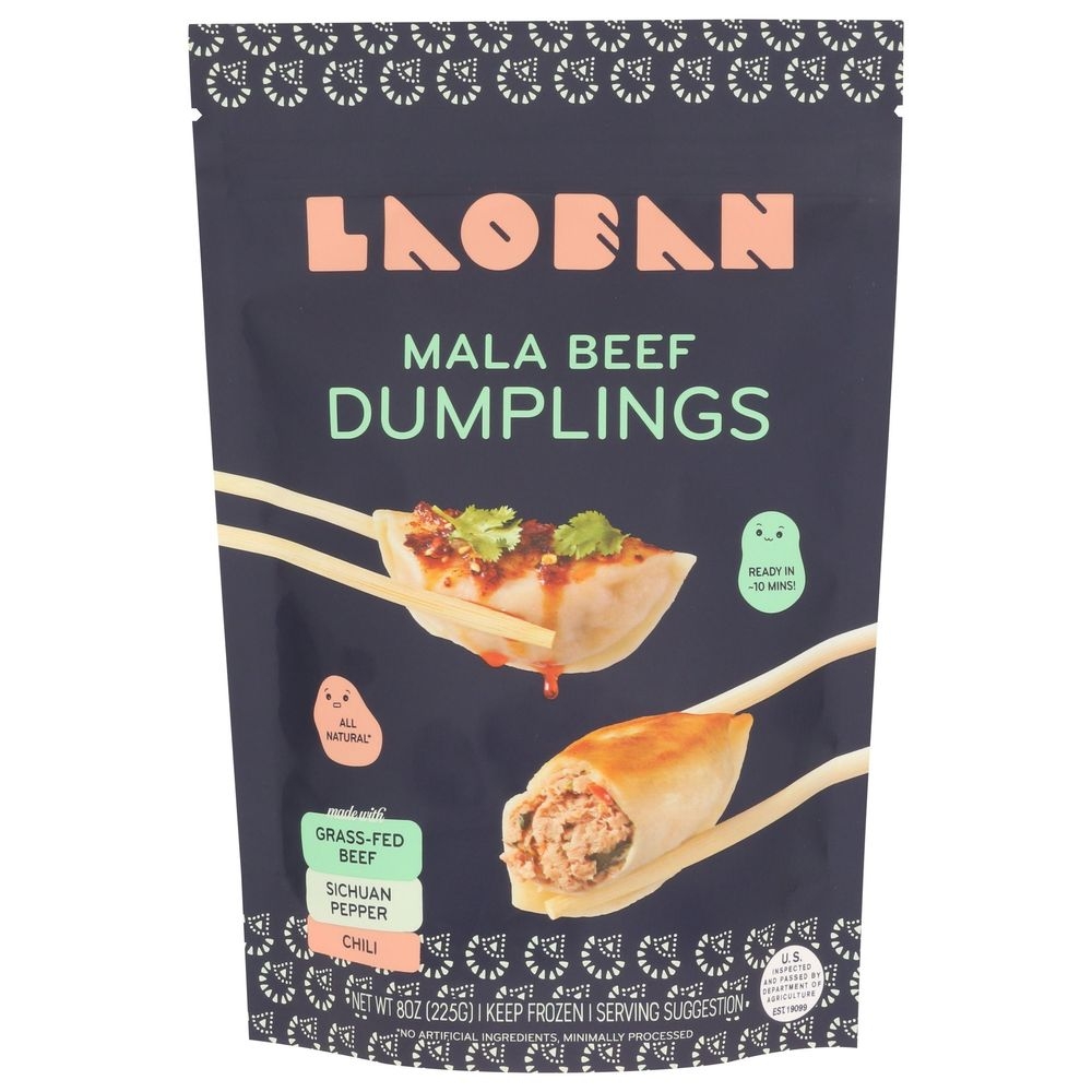 Laoban Mala Beef Dumplings, 8 Ounce -- 6 per case