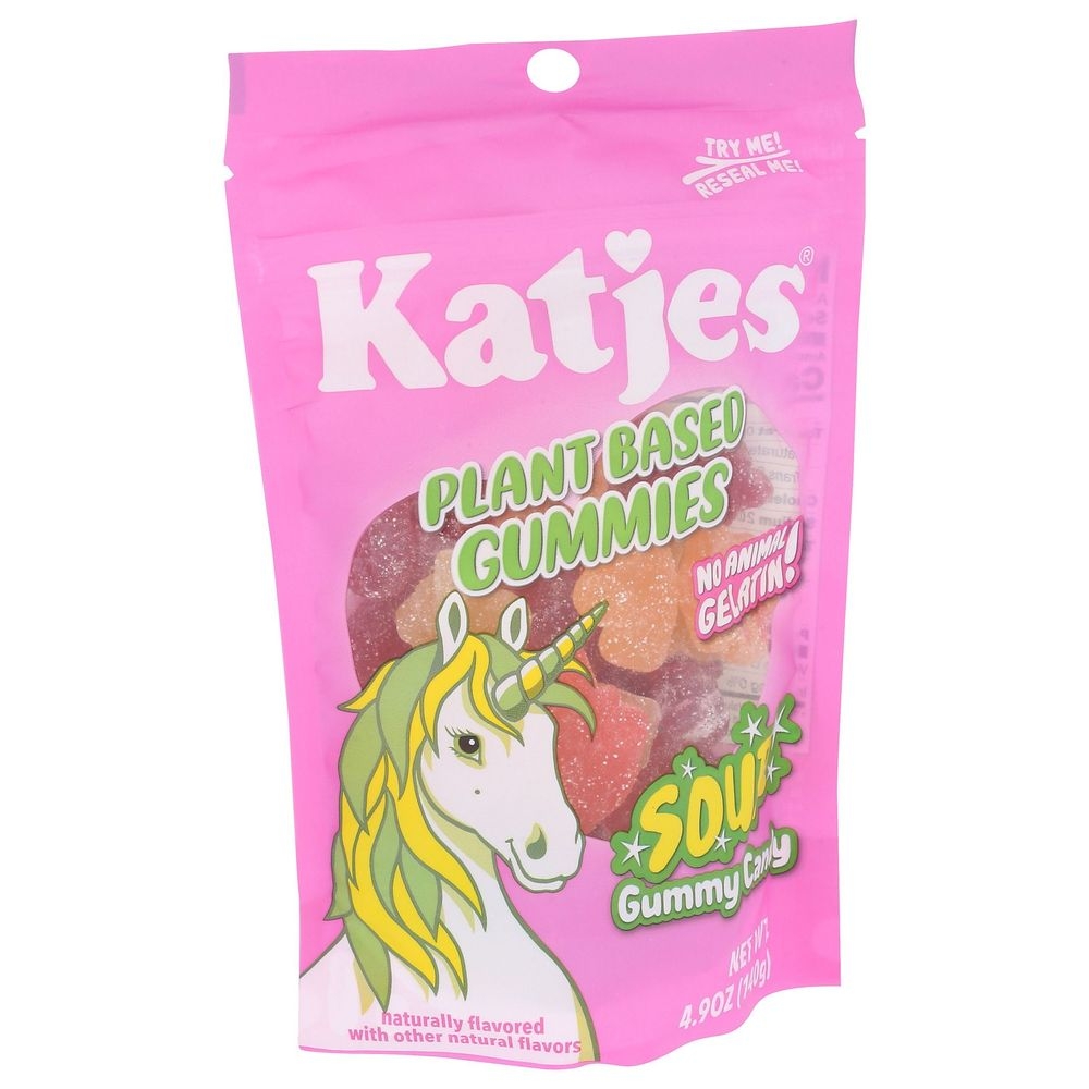 Katjes Plant Based Sour Gummy Candy, 4.9 Ounce -- 15 per case