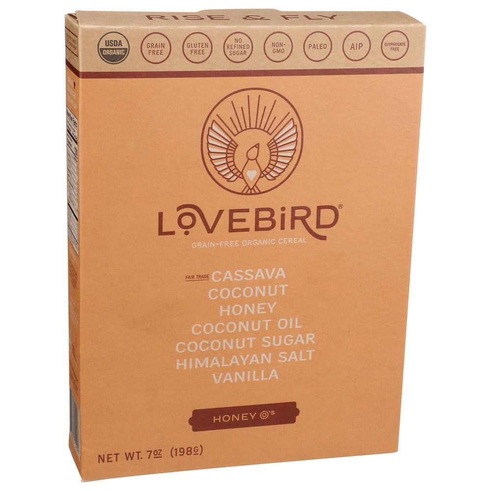 Lovebird Organic Grain Free Honey Cereal, 7 Ounce -- 6 per case