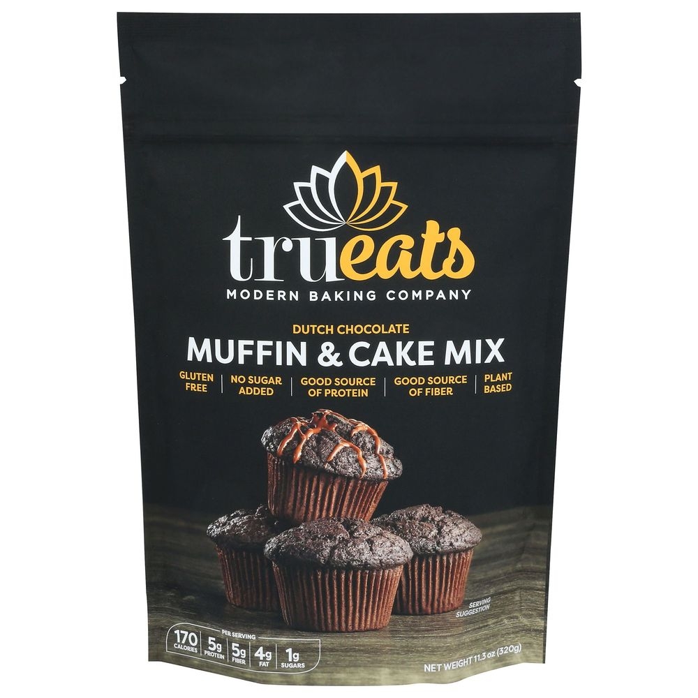 TruEats Dutch Chocolate Muffin and Cake Mix, 11.3 Ounce -- 6 per case