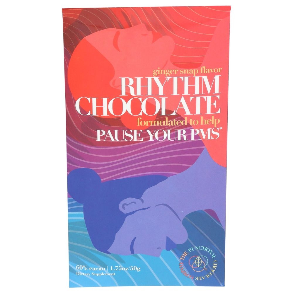 The Functional Chocolate Ginger Snap Rhythm Chocolate Bar, 1.75 Ounce -- 12 per case