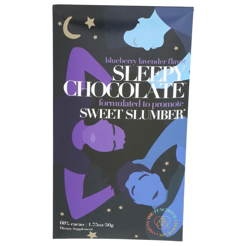 The Functional Chocolate Blueberry Lavender Sleepy Chocolate Bar, 1.75 Ounce -- 12 per case