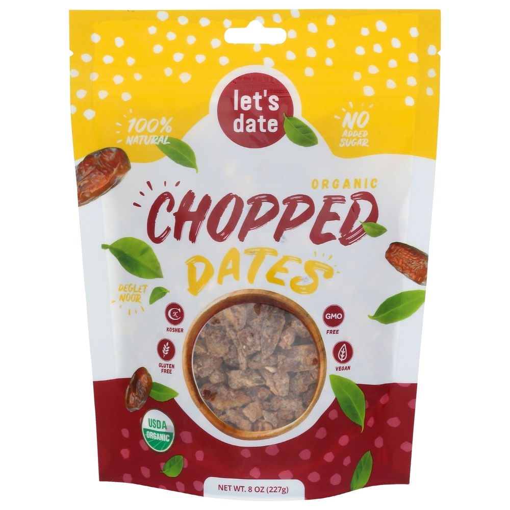 Lets Date Organic Chopped Dates, 8 Ounce -- 6 per case