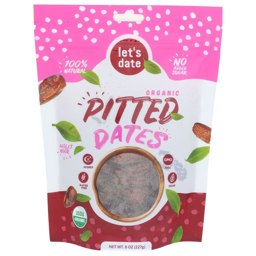 Lets Date Organic Pitted Dates, 8 Ounce -- 6 per case