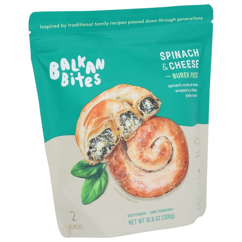Balkan Bites Spinach and Cheese Burek Pies, 10.6 Ounce -- 6 per case