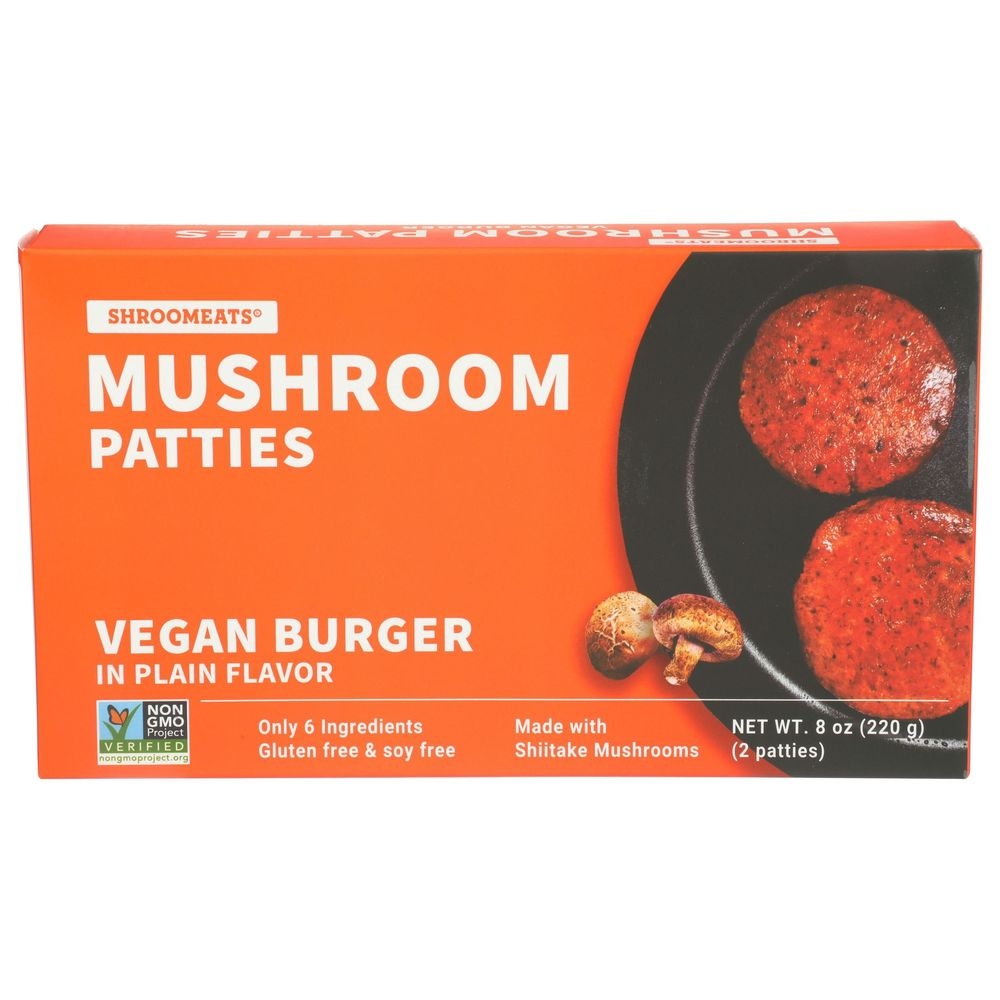 Shroomeats Mushroom Patties, 8 Ounce -- 6 per case