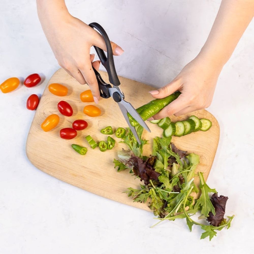 KitchInventions Black Strip-n-Snip Scissors