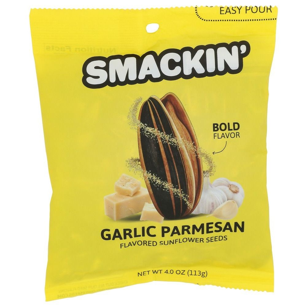Smackin Garlic Parmesan Sunflower Seeds, 4 Ounce -- 12 per case